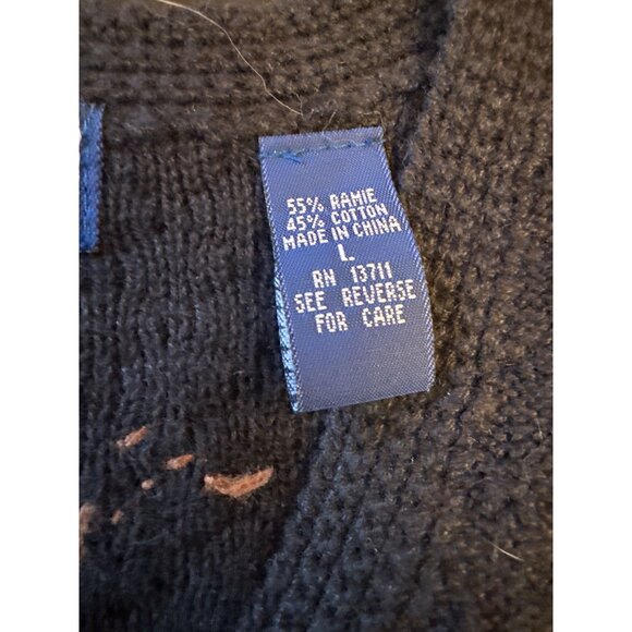 Karen Scott Hand Embroidered Halloween Pumpkin Vest L - Picture 3 of 6